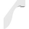 Ekena Millwork 5-in. W x 18-in. D x 24-in. H Del Monte Architectural Grade PVC Knee Brace BRCP05X18X24DEL - alternate 4